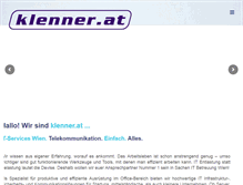 Tablet Screenshot of klenner.at